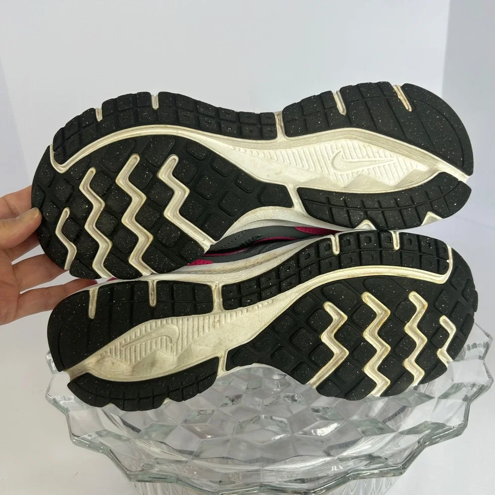 Nike Downshifter 6 Running Shoes Gray Pink Sneakers Womens Size 6.5‎